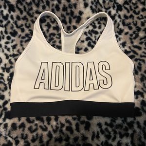 Small White Adidas Sports Bras